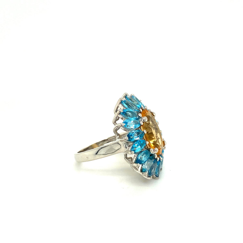 Citrine Ring in .925 Sterling Silver KSR - 18849