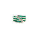 Emerald Ring in .925 Sterling Silver - KSR 18882