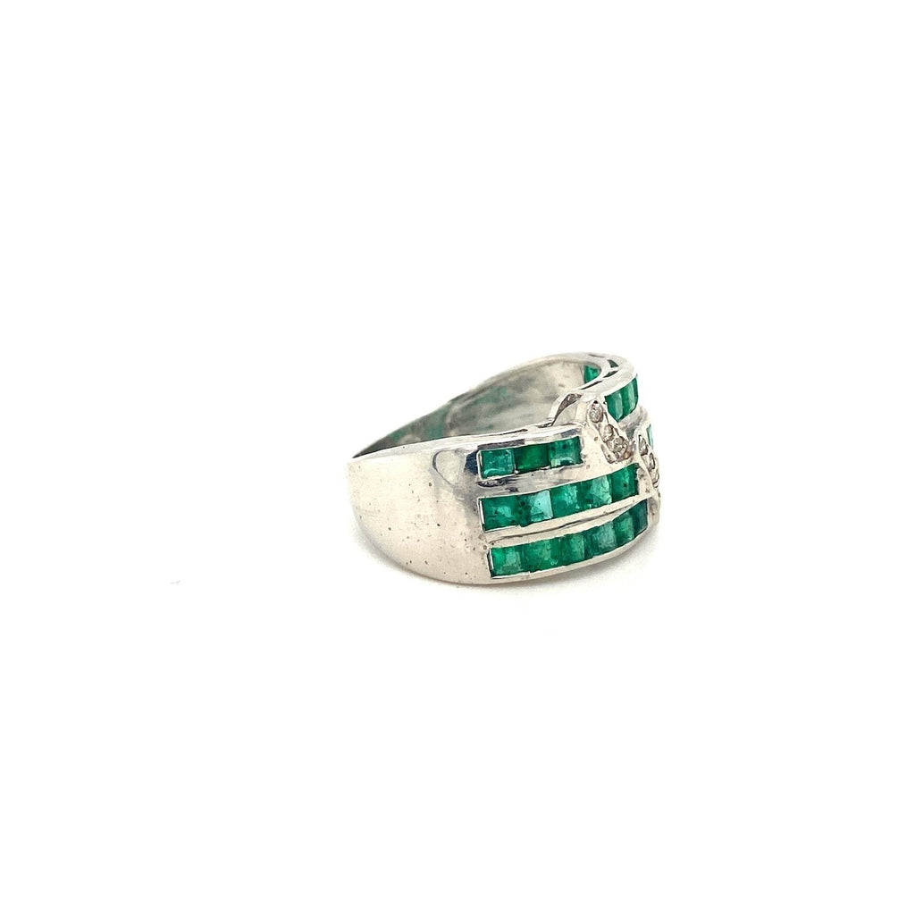 Emerald Ring in .925 Sterling Silver - KSR 18882