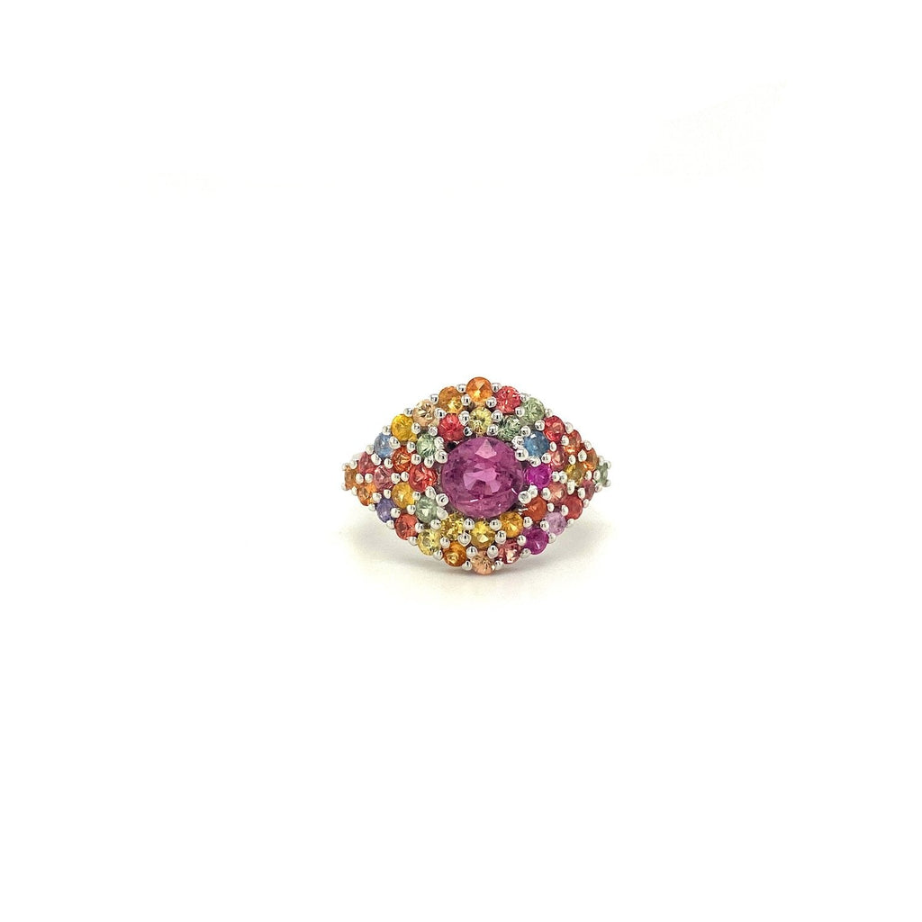 Multi Sapphire Ring in .925 Sterling Silver - KSR 19613