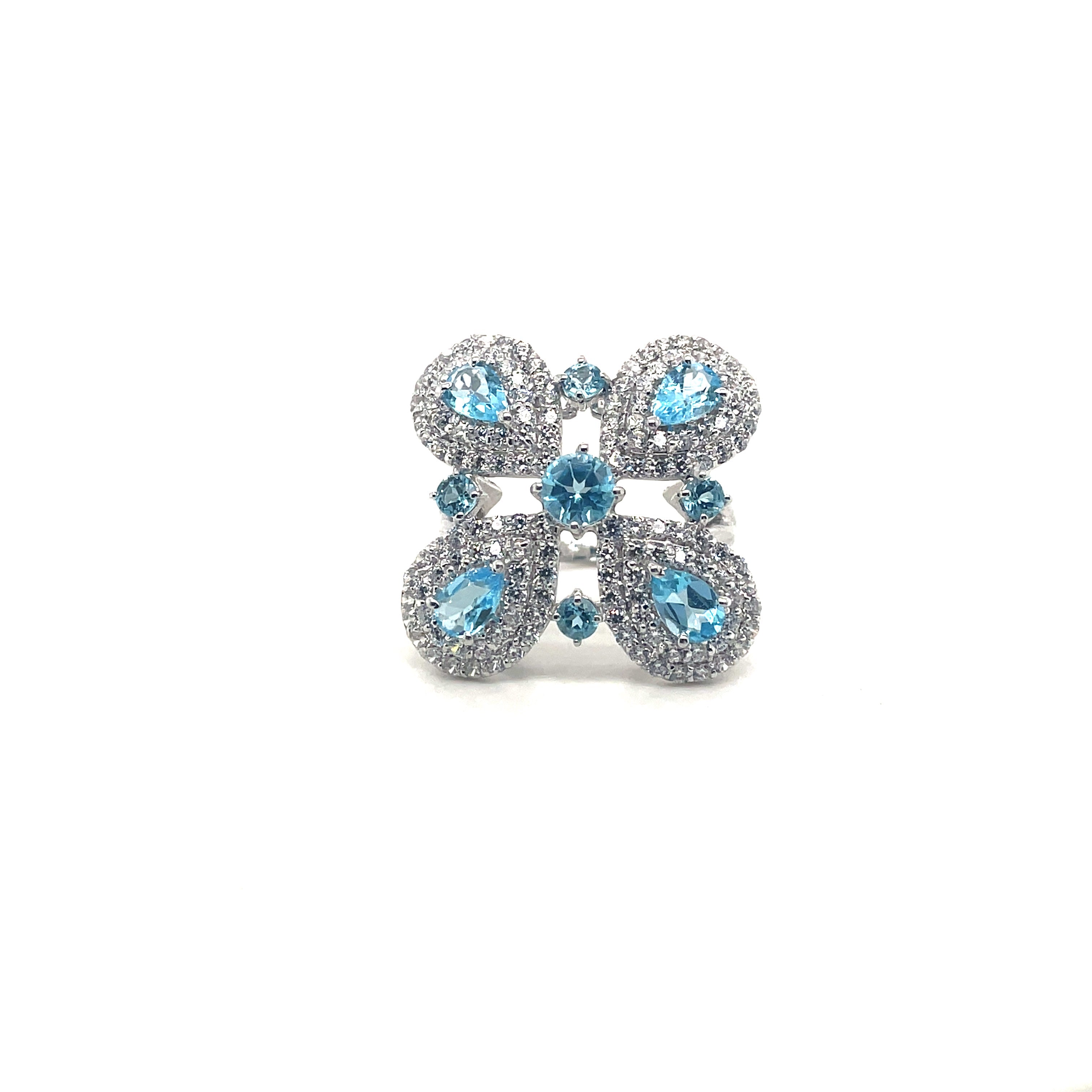 Smoky Topaz Ring in .925 Sterling Silver KSR - 19624