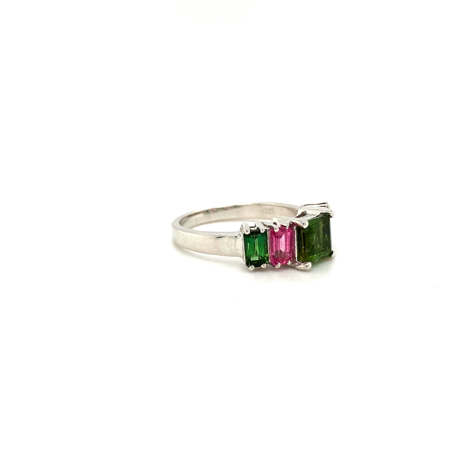 Multi Tourmaline Ring in .925 Sterling Silver KSR - 19653
