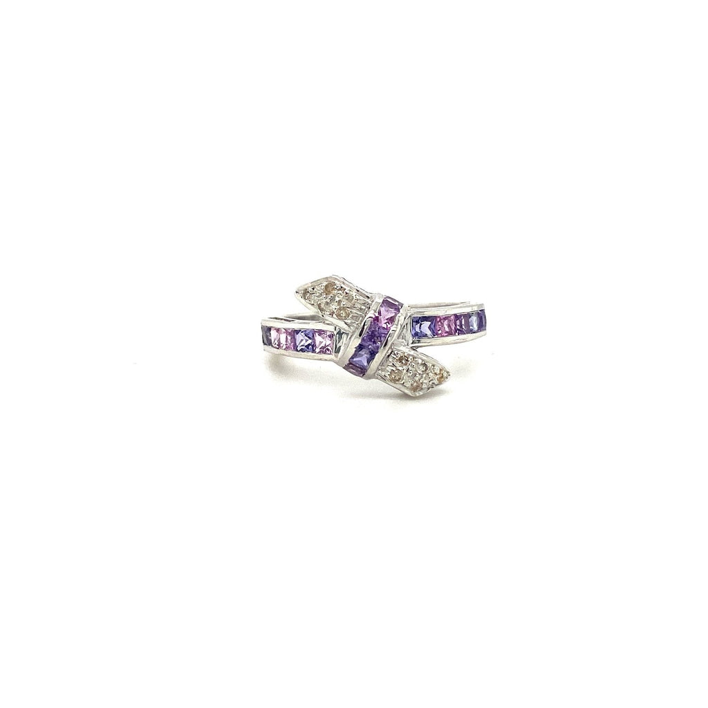 Purple Sapphire Ring in .925 Sterling Silver- KSR 19934