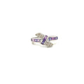 Purple Sapphire Ring in .925 Sterling Silver- KSR 19934