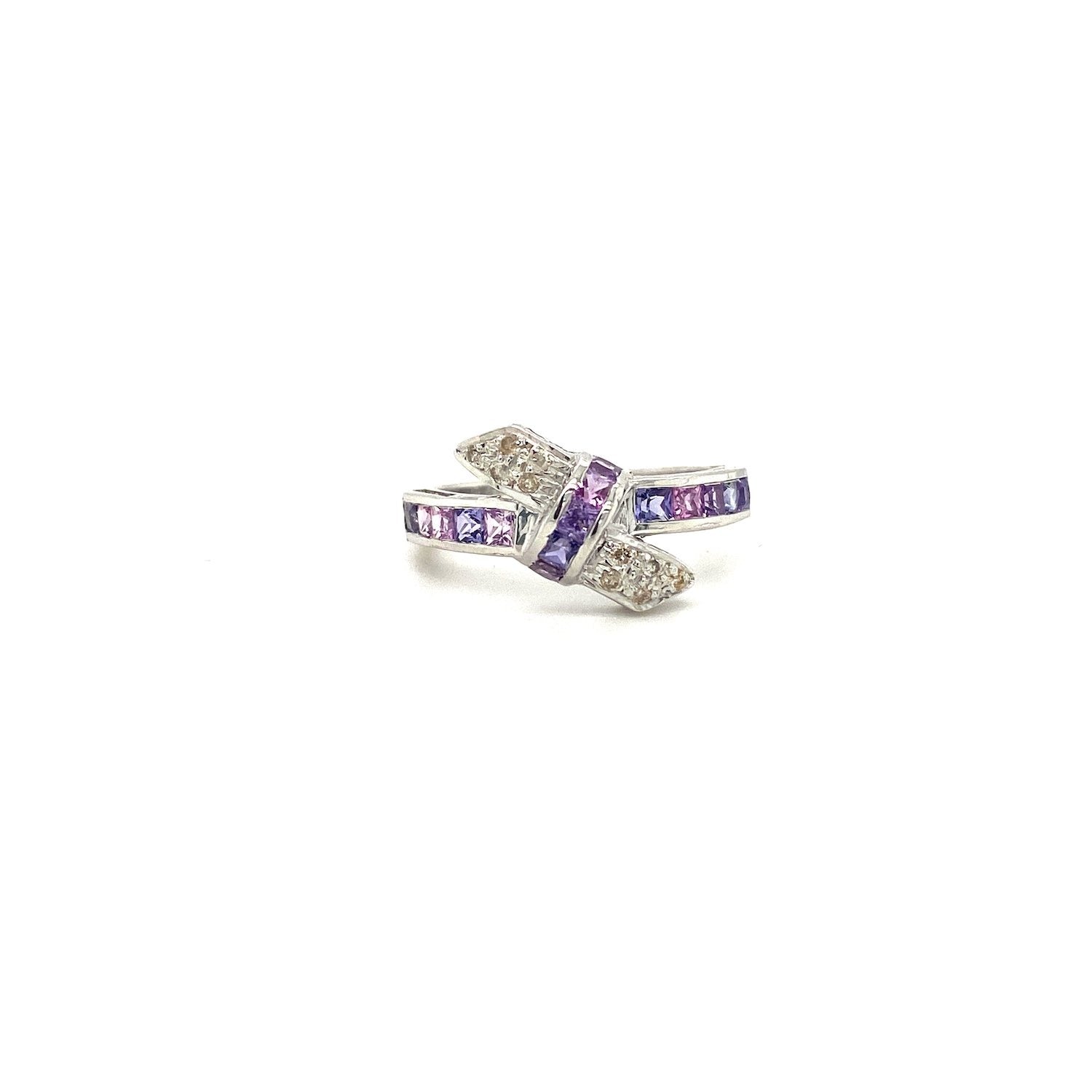 Purple Sapphire Ring in .925 Sterling Silver- KSR 19934