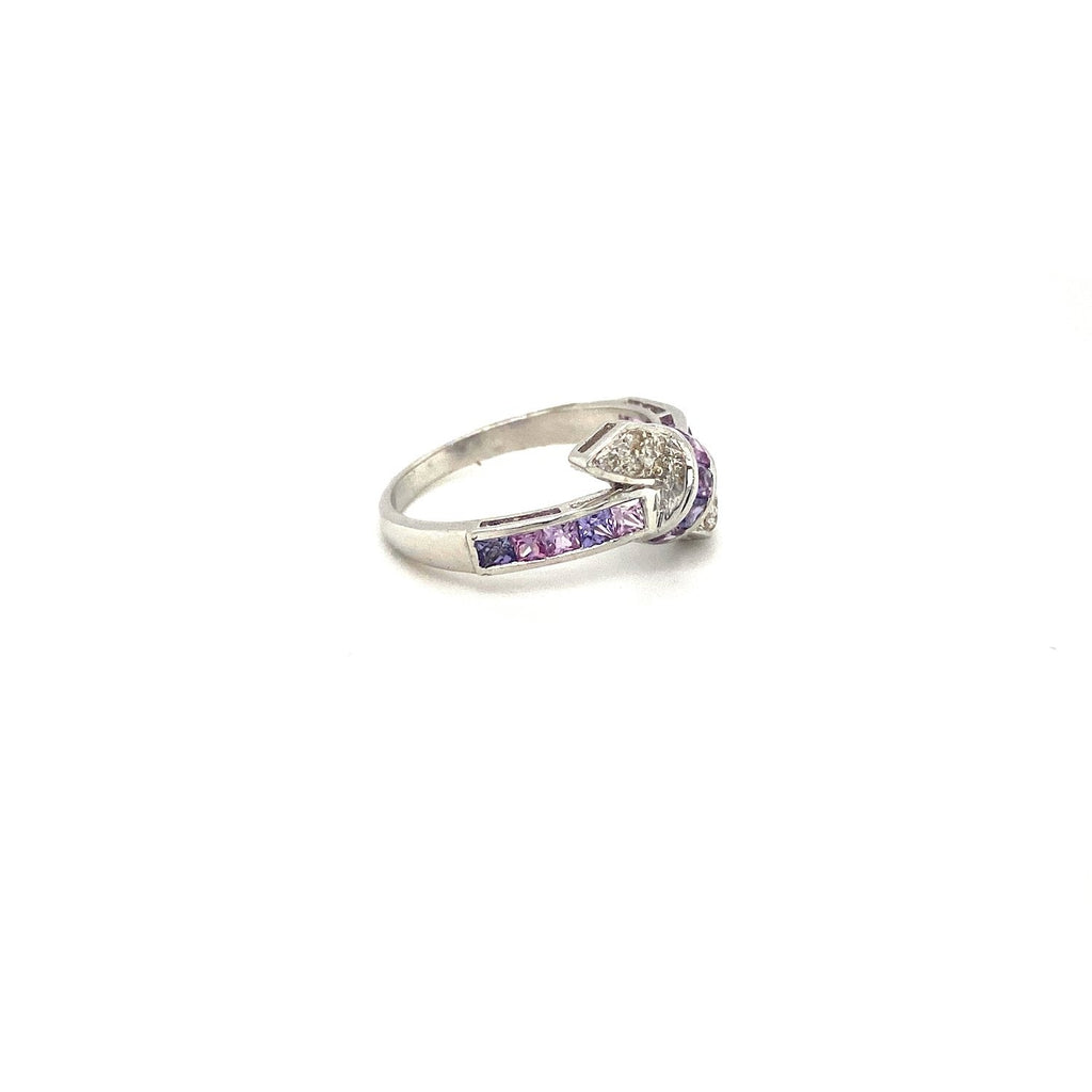 Purple Sapphire Ring in .925 Sterling Silver- KSR 19934