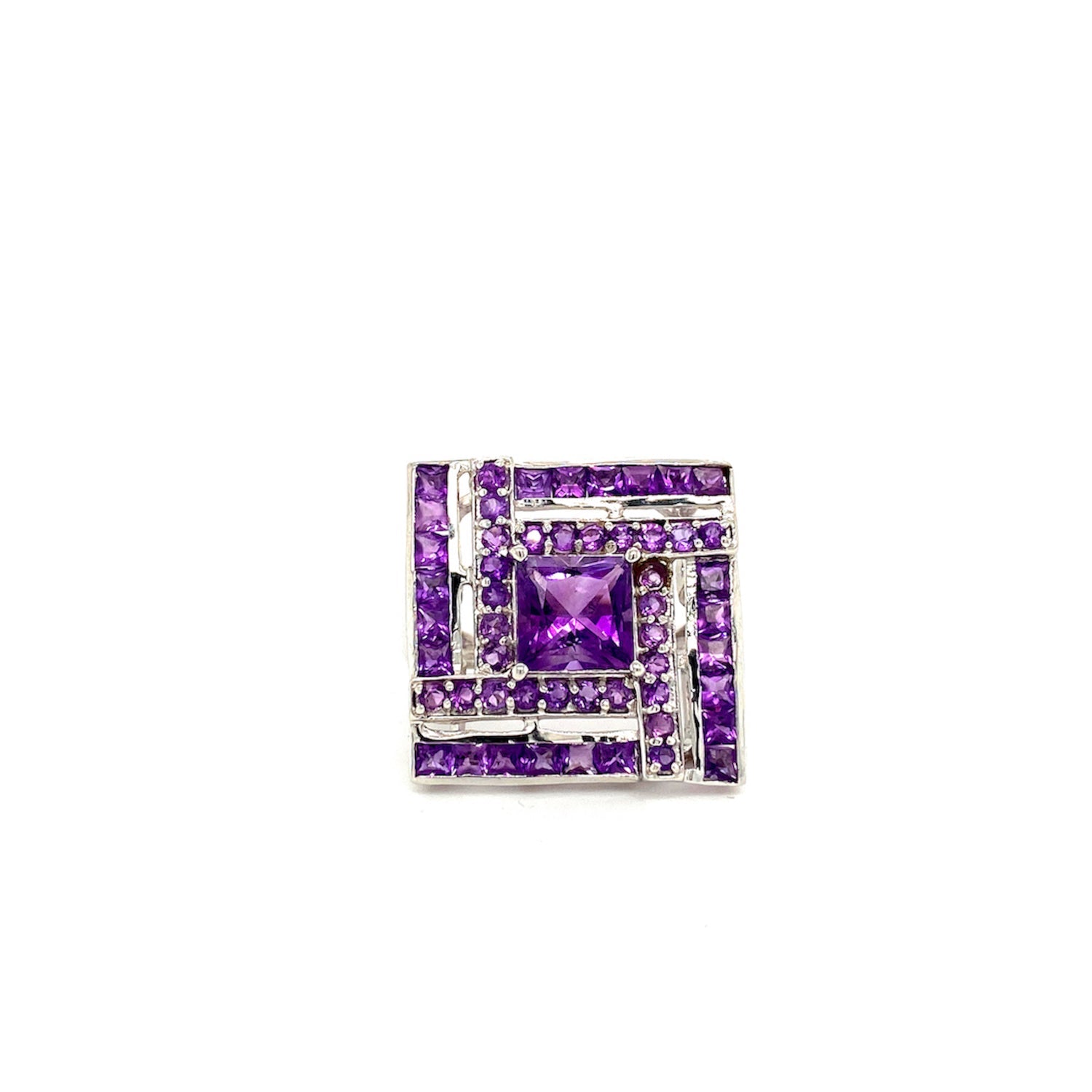 Amethyst Ring in .925 Sterling Silver - KSR 2607