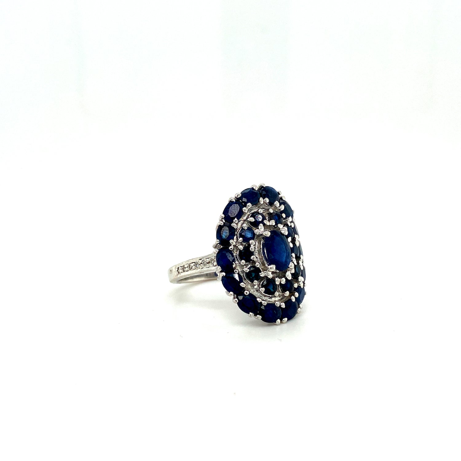 Sapphire Jewellery Set in .925 Sterling Silver - KSS 6514