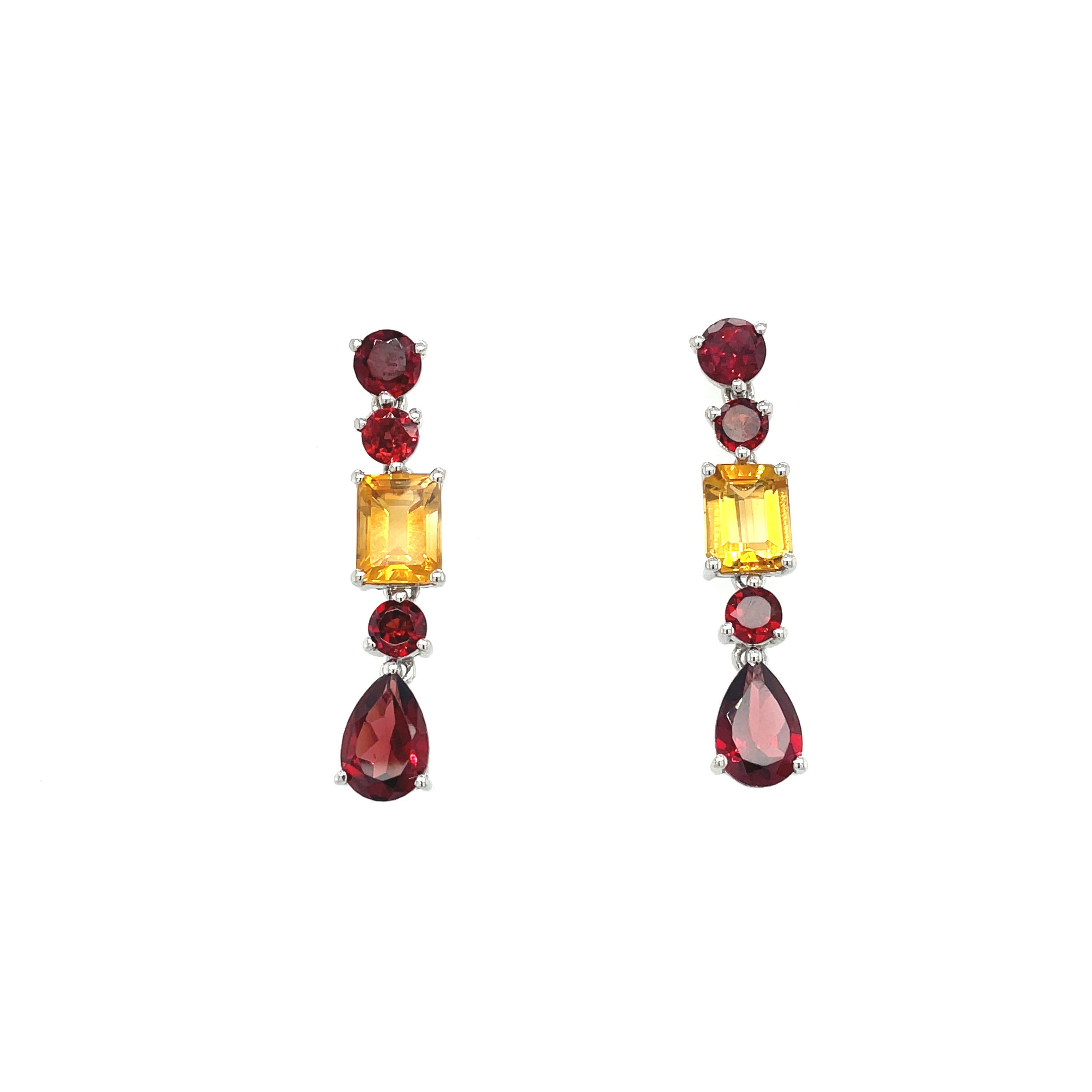 Citrine Earring in .925 Sterling Silver - KST 51267