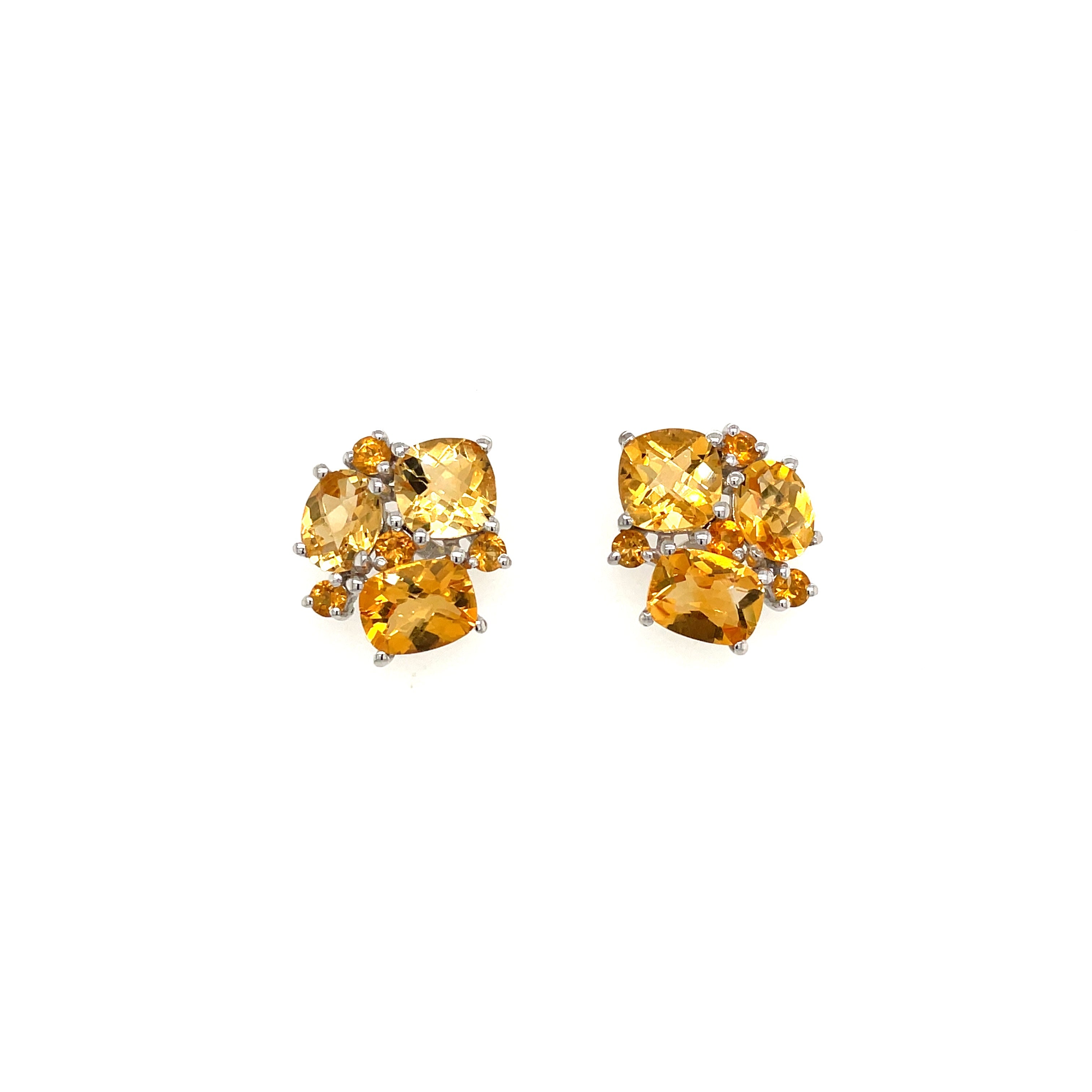 Citrine Earring in .925 Sterling Silver - KST 56348