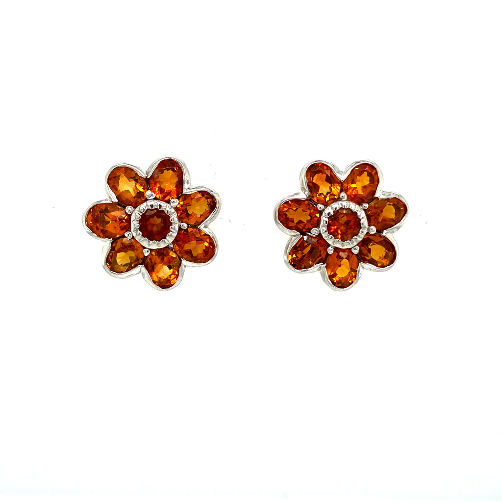 Citrine Earring in .925 Sterling Silver - KST 59297