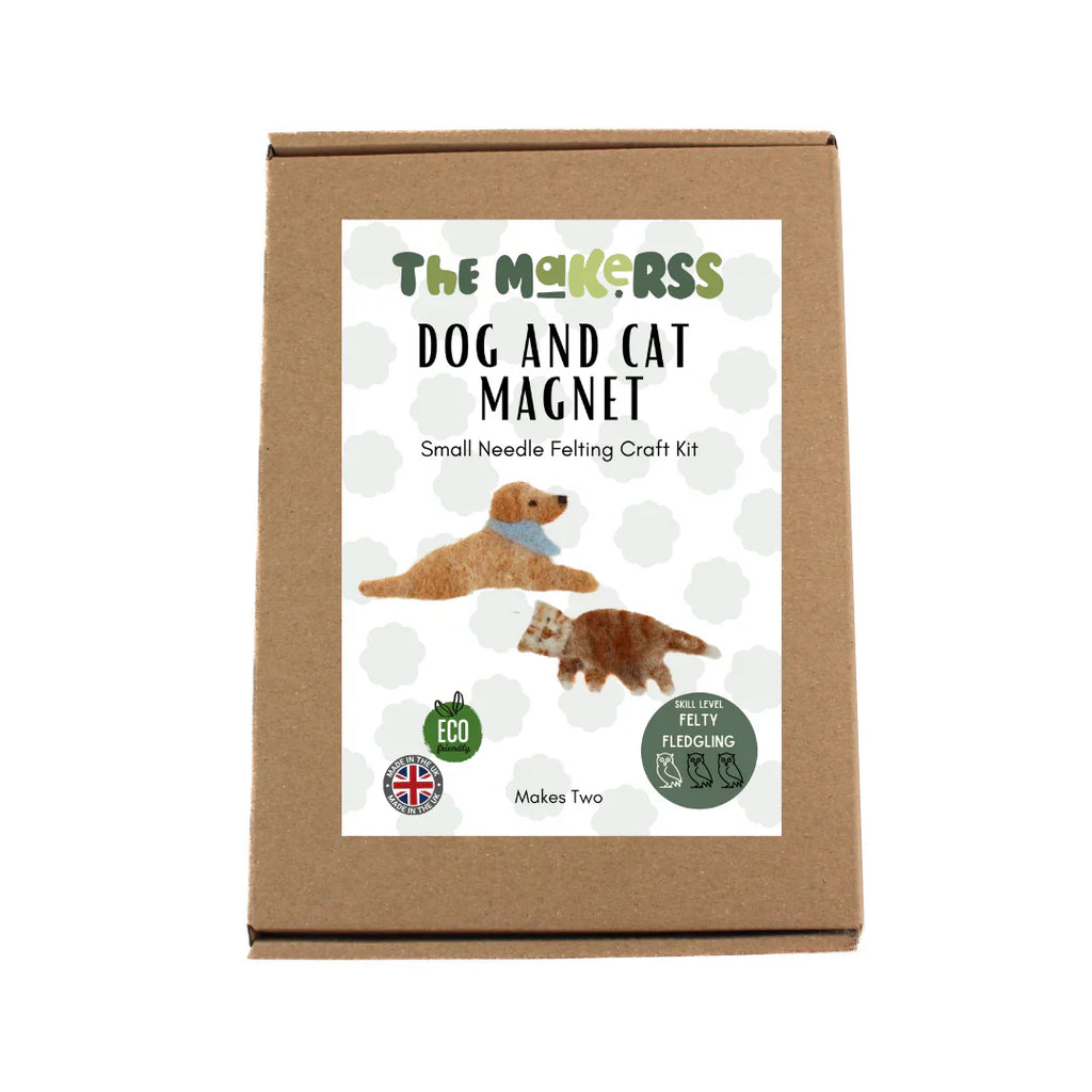 Dog and Cat Magnet Needle Felting Kit by The Makerss DogandCatMagnetNeedleFeltSmallKit-1
