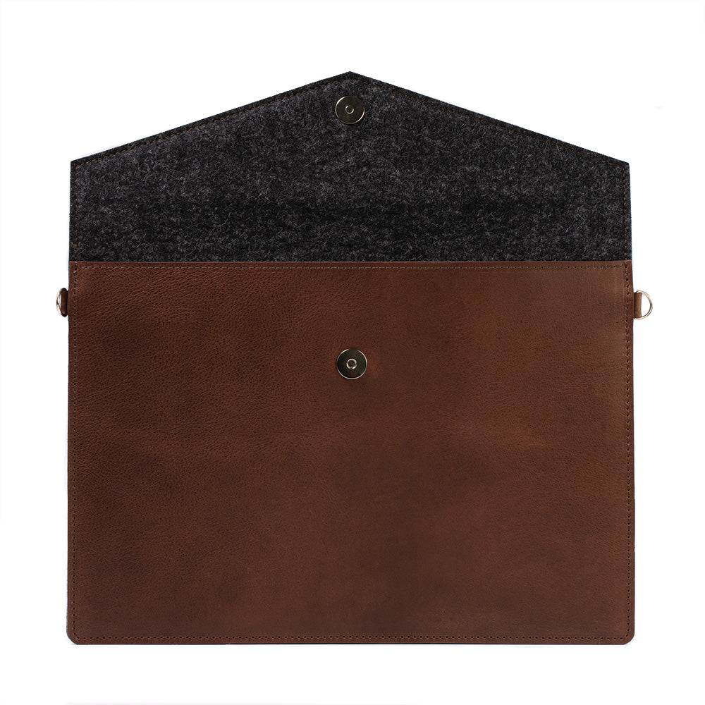 Leather iPad Bag with Adjustable Strap