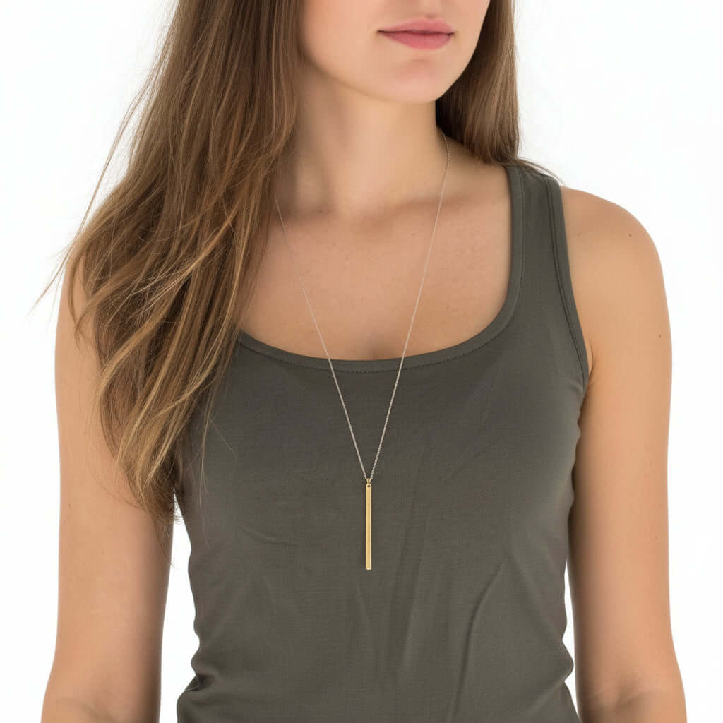 Gold & Silver Plated Pendant Chain – Unisex Statement Necklace