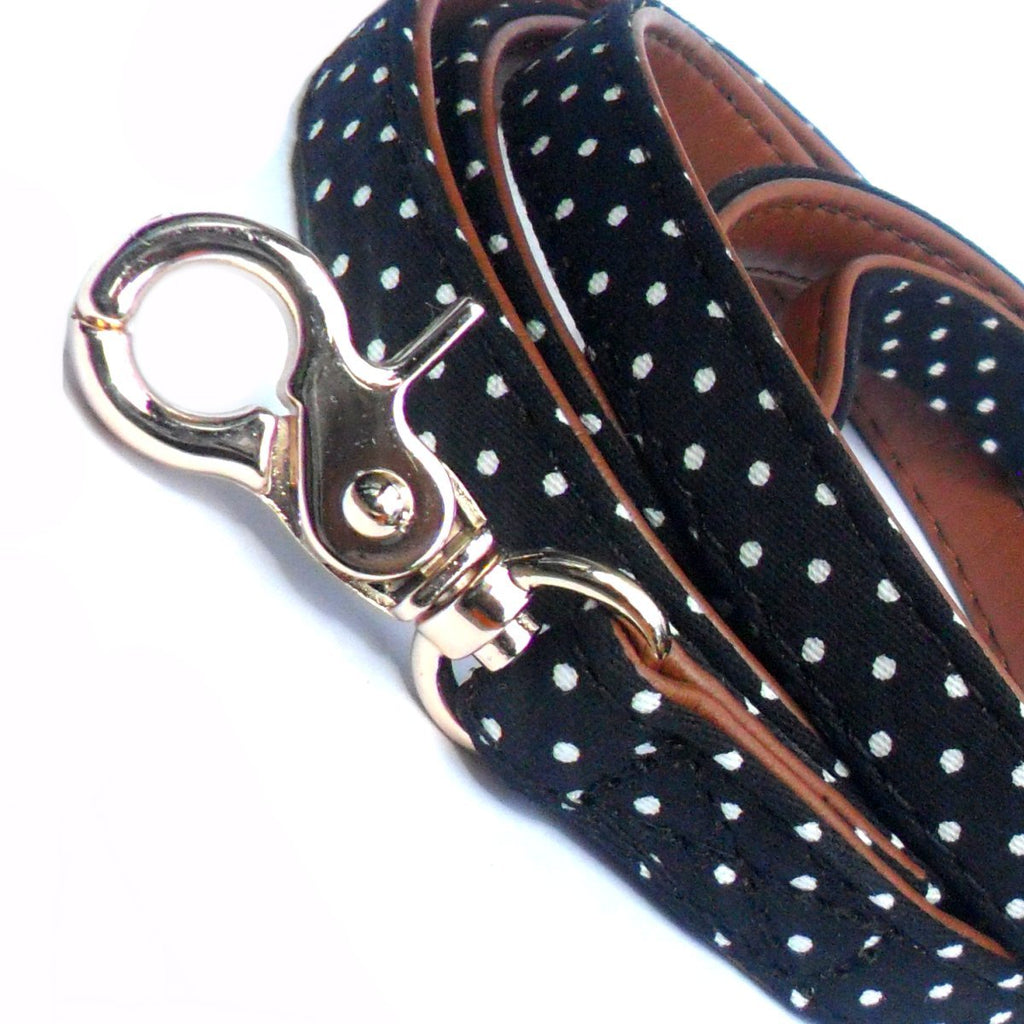 Polka Dot Fabric Dog Lead-2