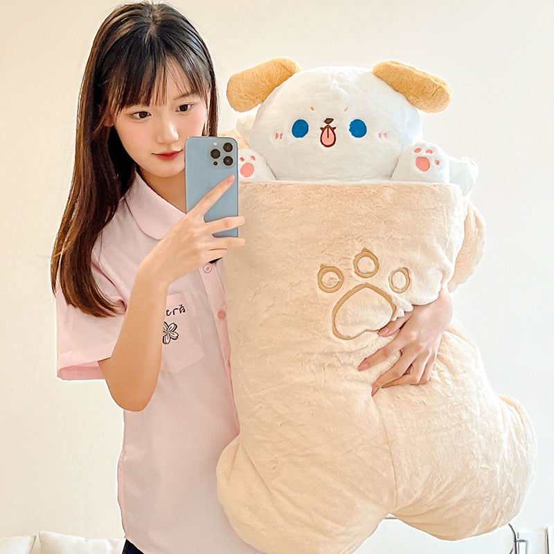 Radish Rabbit Plush Cat and Dog Pillow Toy