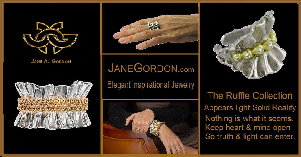 Ruffle Pendant: Single Diamond in 18K Gold Dot Set in Sterling Silver-9