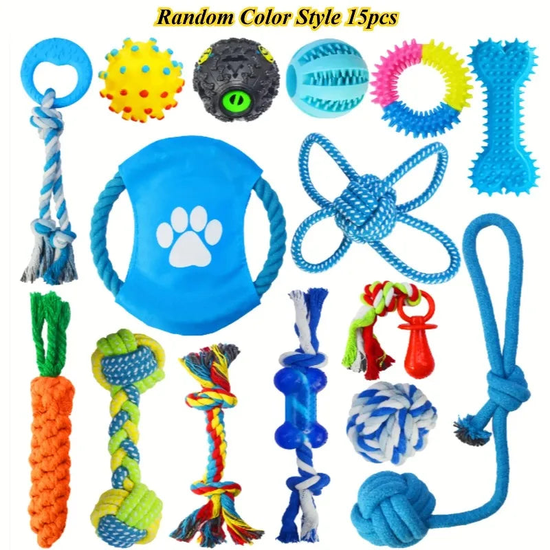 Series Dog Chew Toy Set (15pcs)