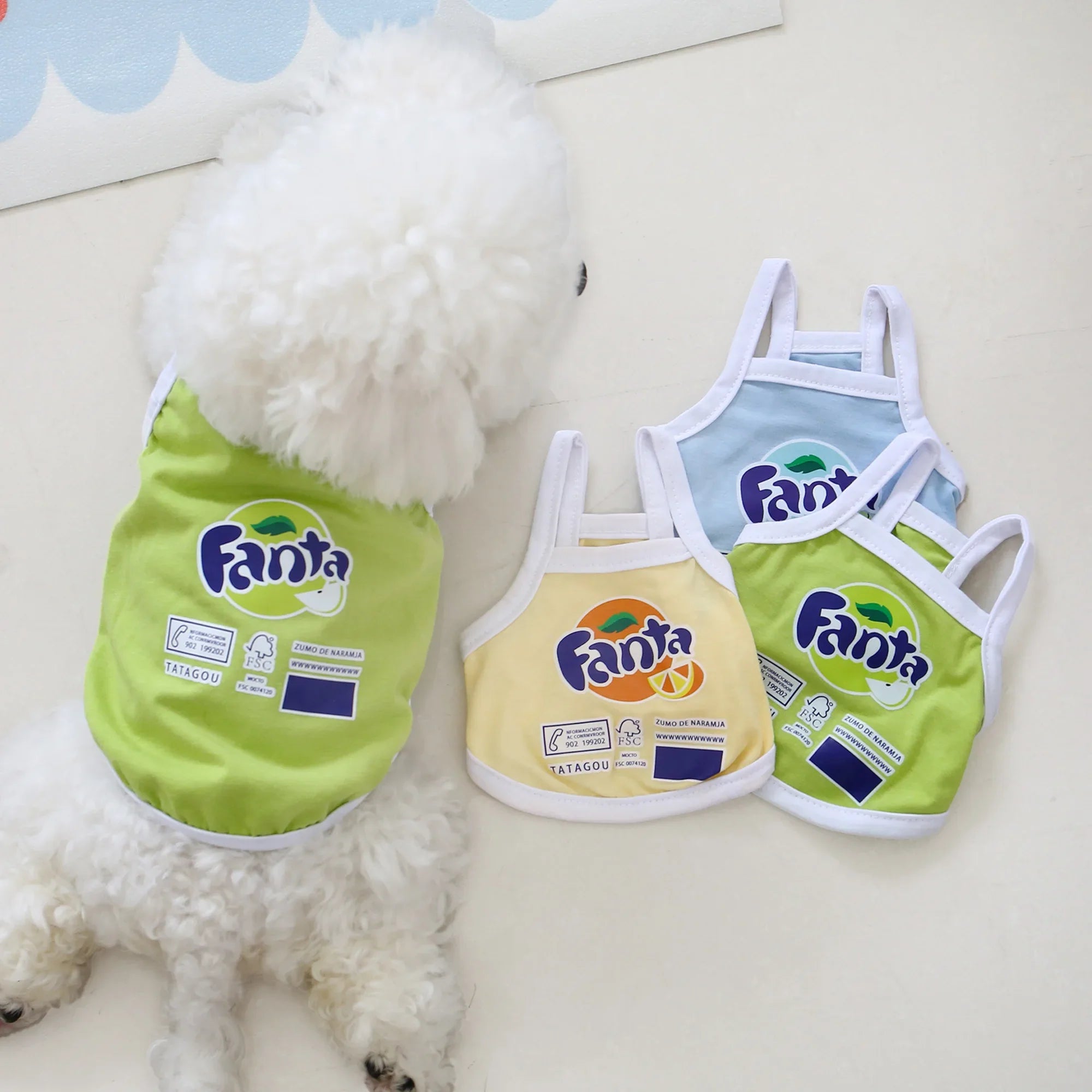 Summer Dog and Cat Clothes Vest Style