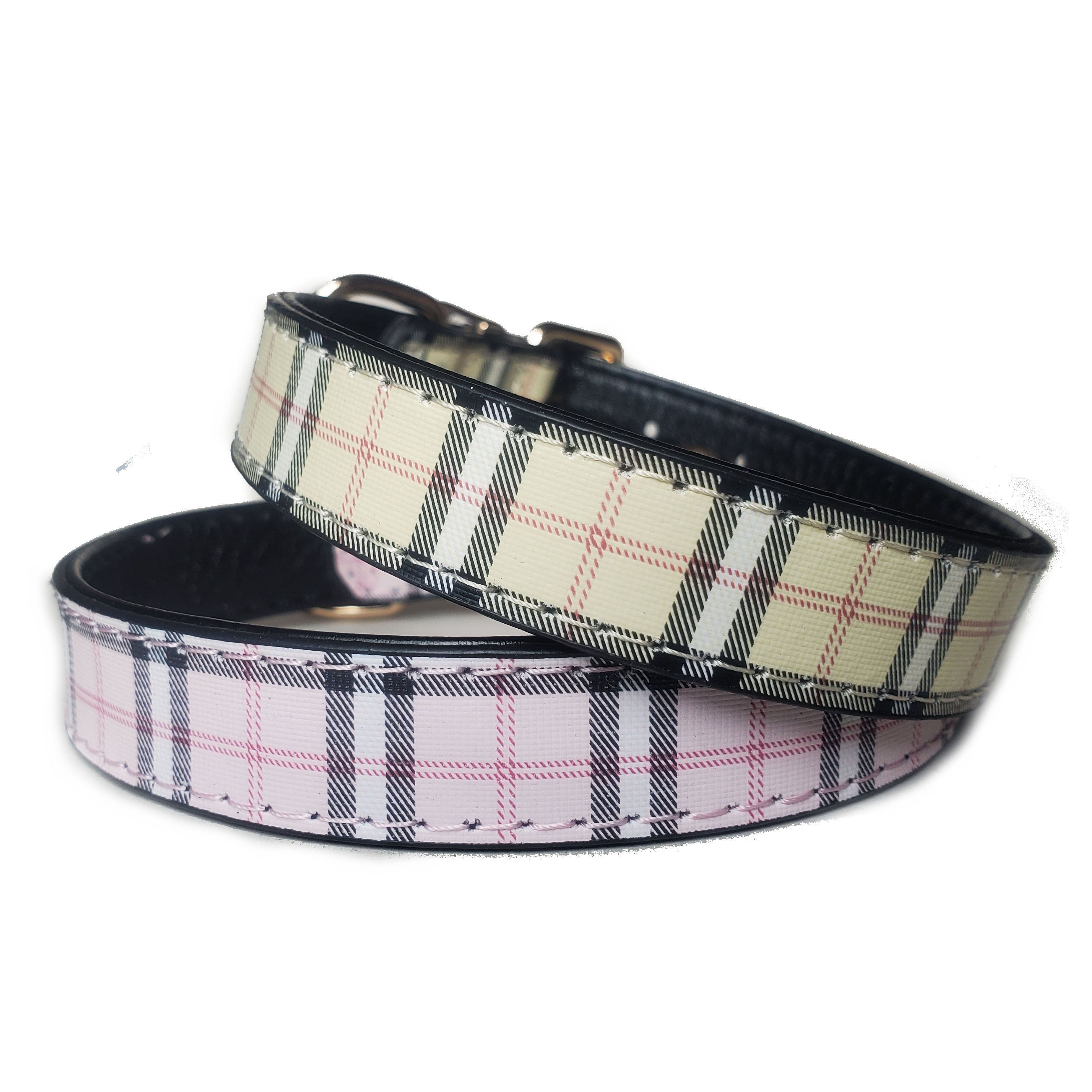 Tartan Check Dog Collars 10½ - 18"-4