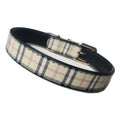 Tartan Check Dog Collars 10½ - 18"-1