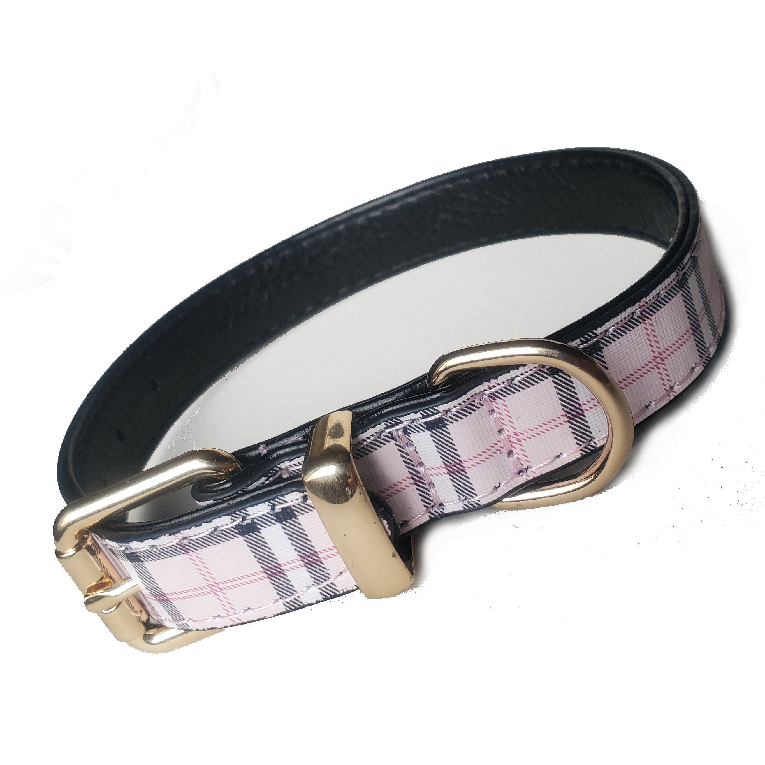 Tartan Check Dog Collars 10½ - 18"-3