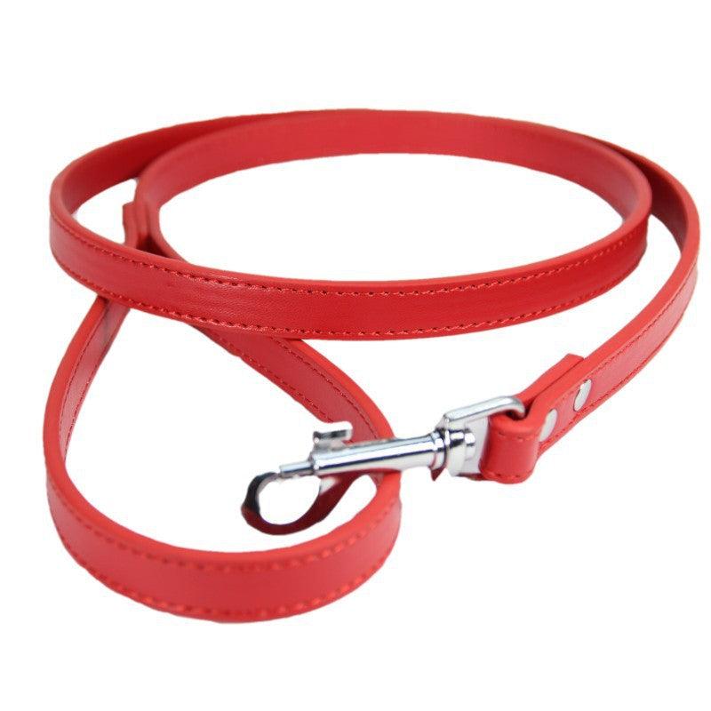 Luxury Leather Pet Leash - Stylish And Durable Cat And Dog Chain