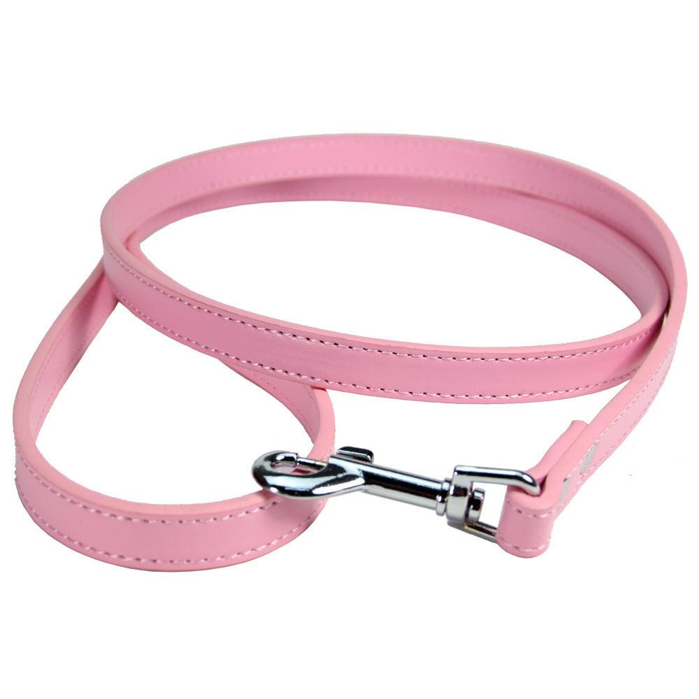 Luxury Leather Pet Leash - Stylish And Durable Cat And Dog Chain
