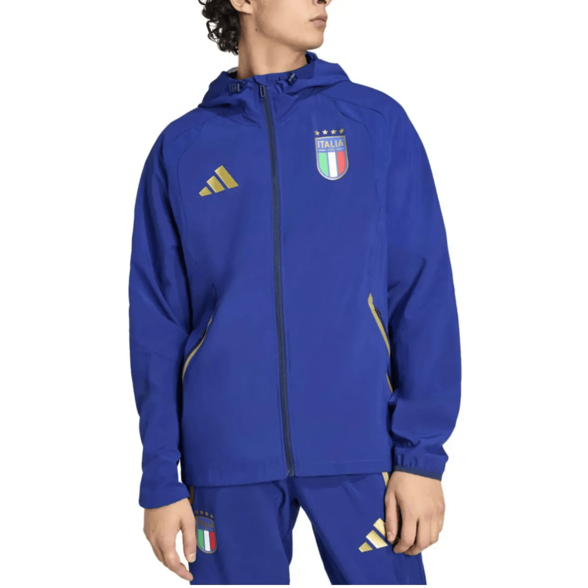 Italy Casual Travel hooded presentation tracksuit 2026/27 - Adidas-0