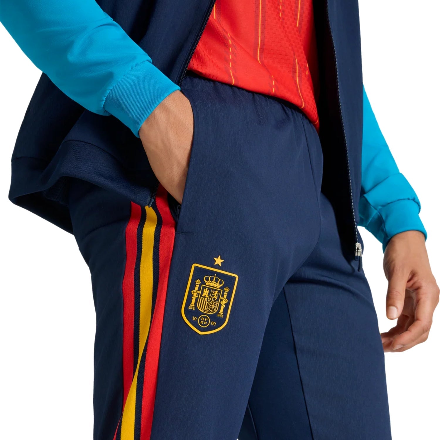 Spain navy training presentation soccer tracksuit 2026/27 - Adidas