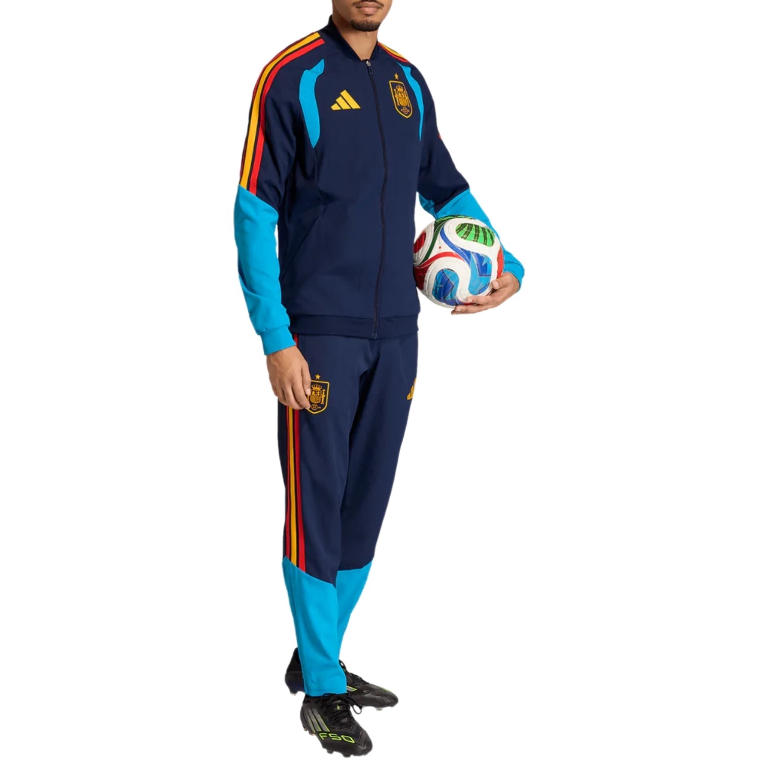 Spain navy training presentation soccer tracksuit 2026/27 - Adidas