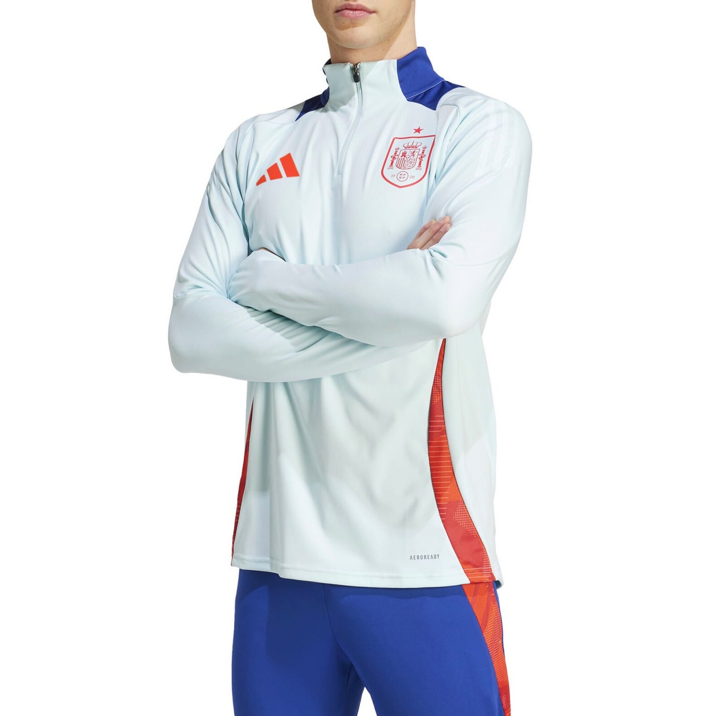 Spain light blue training technical Soccer tracksuit 2024/25 - Adidas-0
