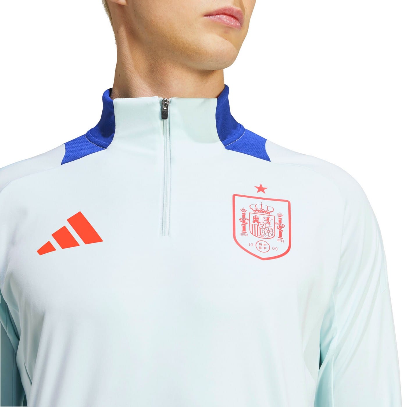 Spain light blue training technical Soccer tracksuit 2024/25 - Adidas-3