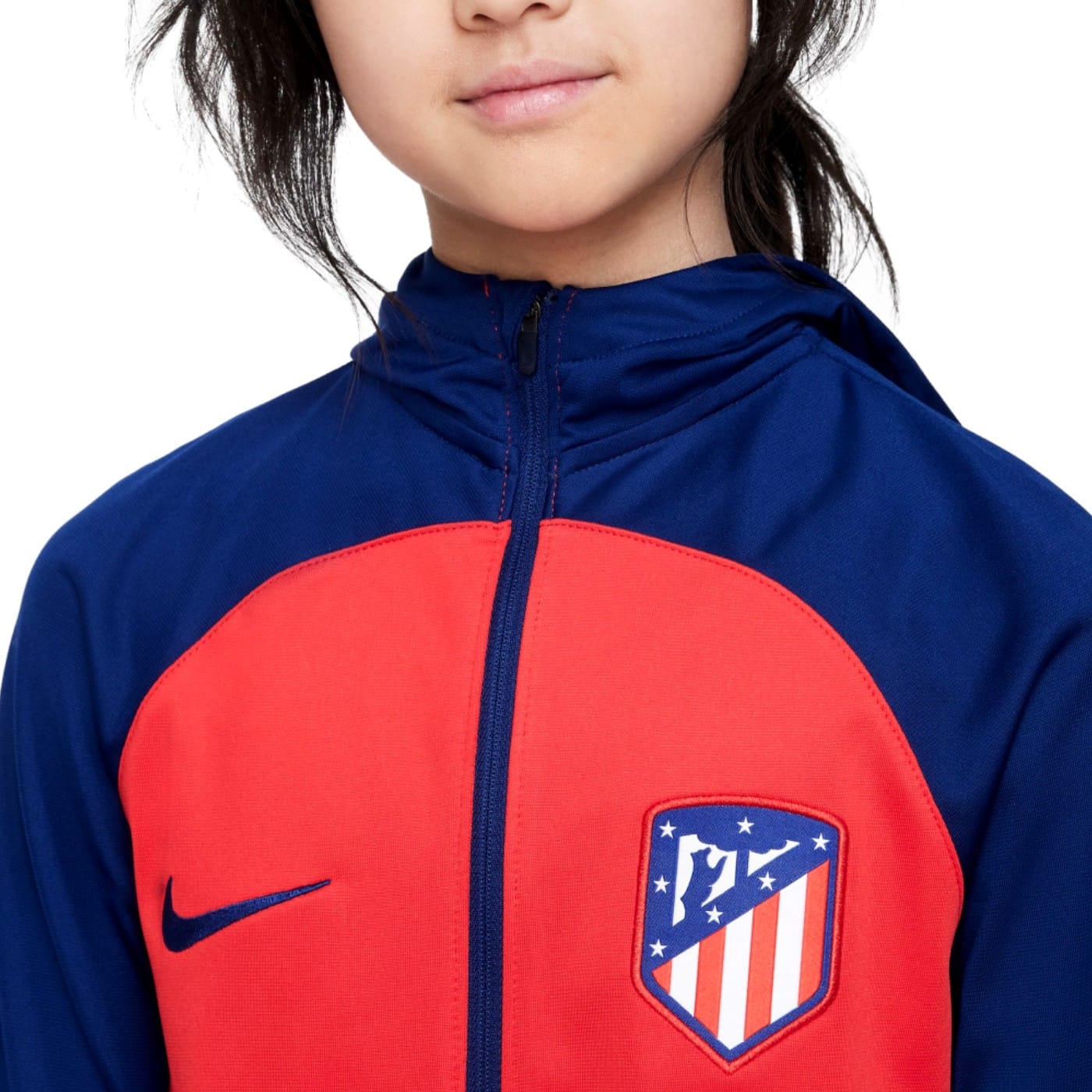 Kids - Atletico Madrid hooded presentation Soccer tracksuit 2023/24 - Nike-2