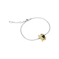 Just Cavalli Women's Silver & Gold Brass Bracelet, Silver | Jcfb00120400