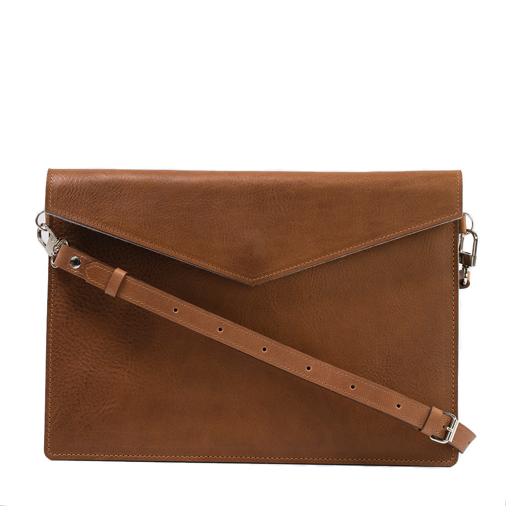 Leather iPad Bag with Adjustable Strap