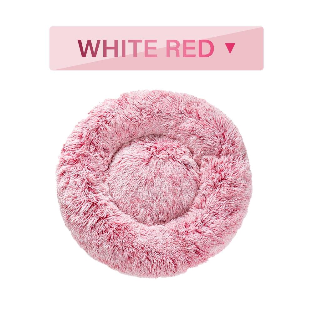 The Snugglepaws Plush Donut Pet Bed: Luxuriously Cozy Haven For Dogs And Cats