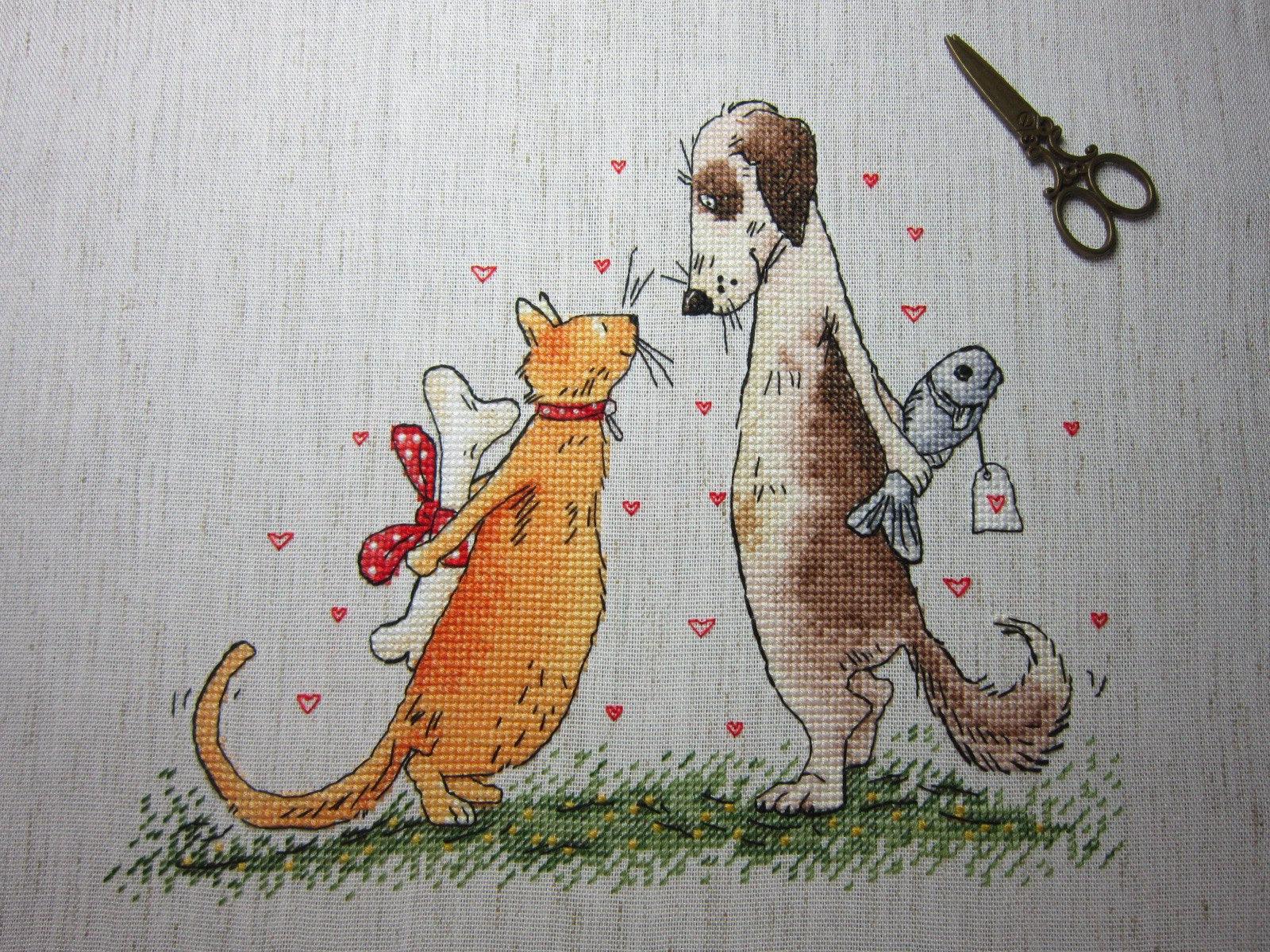 Cat and Dog - PDF Counted Cross Stitch Pattern-3