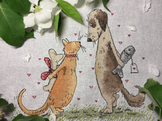 Cat and Dog - PDF Counted Cross Stitch Pattern-4