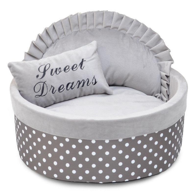 Cozy Polka Dot Dog Kennel And Cat Nest - Autumn And Winter Collection