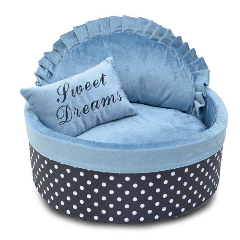Cozy Polka Dot Dog Kennel And Cat Nest - Autumn And Winter Collection