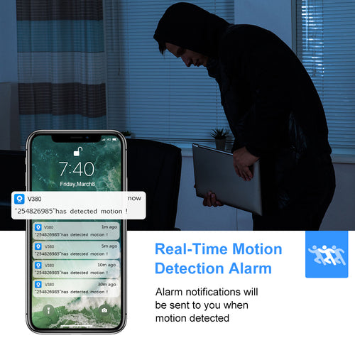 HD 2MP 1080P Wireless Mini Wifi Camera Night Vision IP Camera