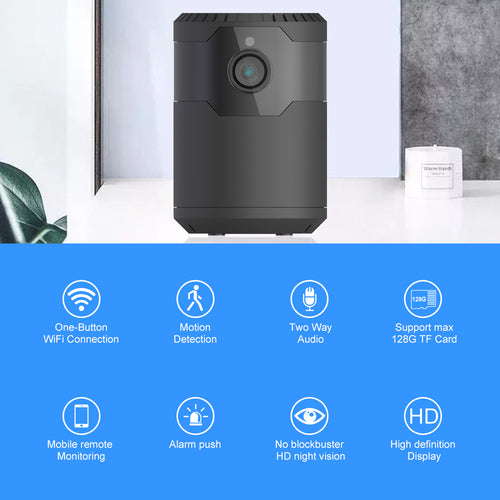 HD 2MP 1080P Wireless Mini Wifi Camera Night Vision IP Camera