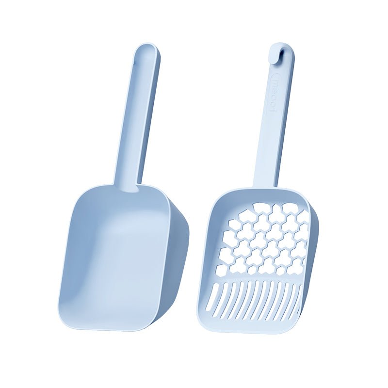 Dual-Zone Cat Litter Scoop & Waste Shovel Set