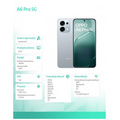 OPPO A6 Pro 5G 16,7 cm (6.57") Kettős SIM Android 15 USB C-típus 8 GB 256 GB 6500 mAh Titán