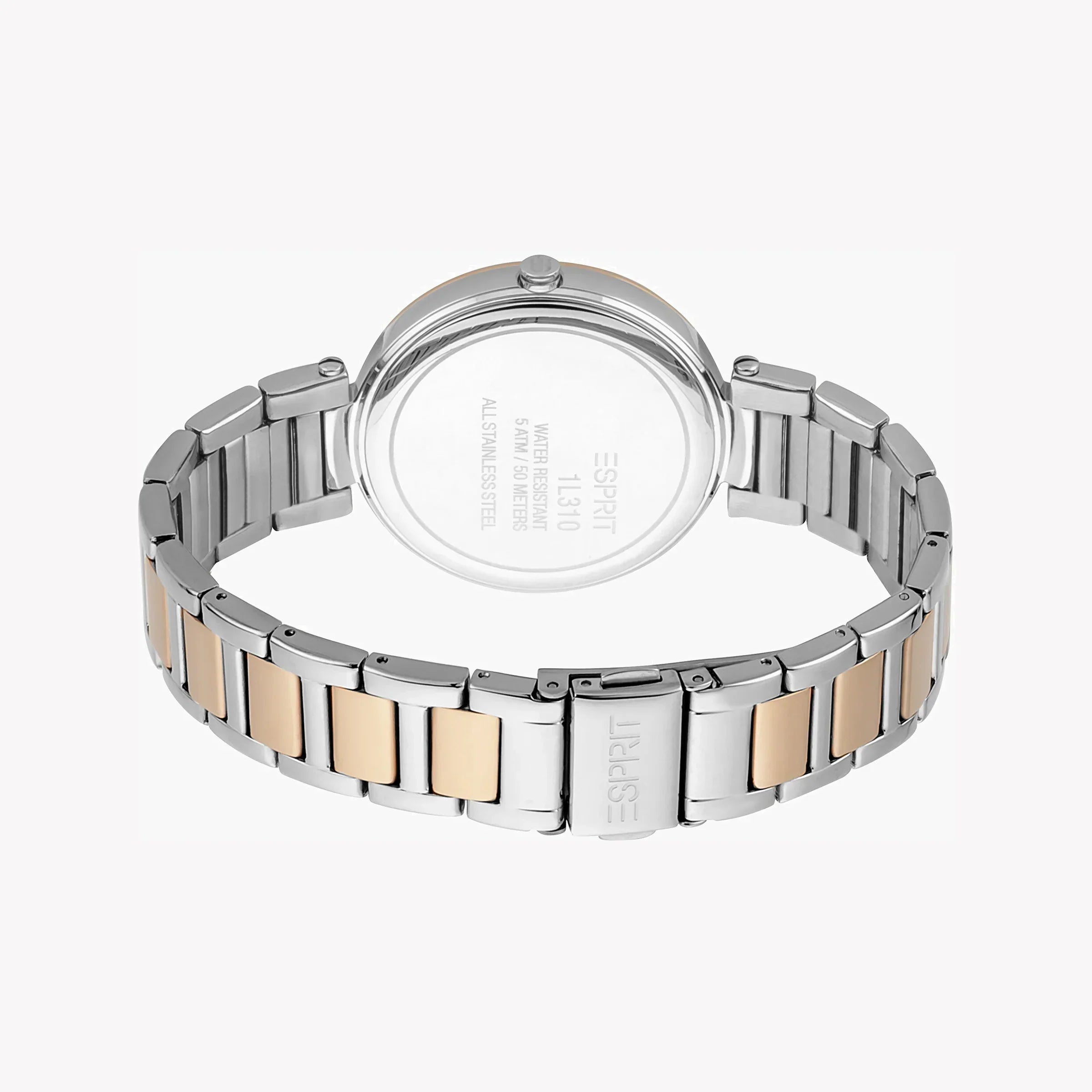 Esprit Women's Silver & Rose Gold Watch, Silver Dial | Es1l147m0065