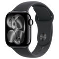 Apple Watch Series 11 GPS + Cellular 42 mm Jet Black алуминиева спортна каишка (MF834ZR/A)-0