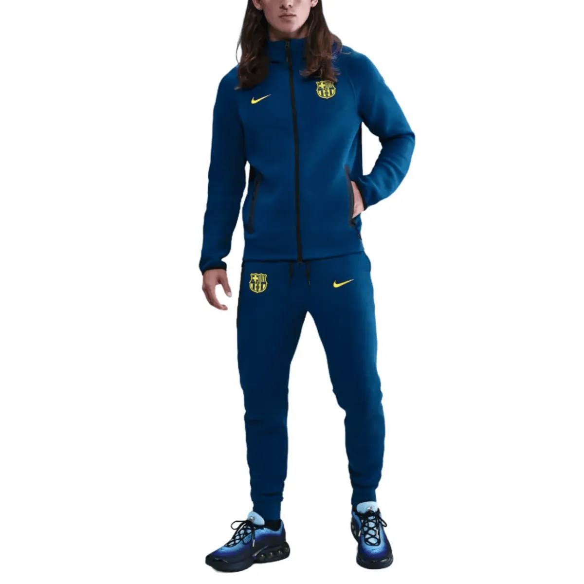 FC Barcelona blue Tech Fleece presentation tracksuit 2026 - Nike