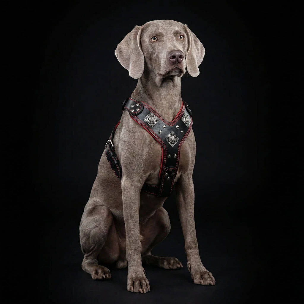 The "Eros" harness black & red