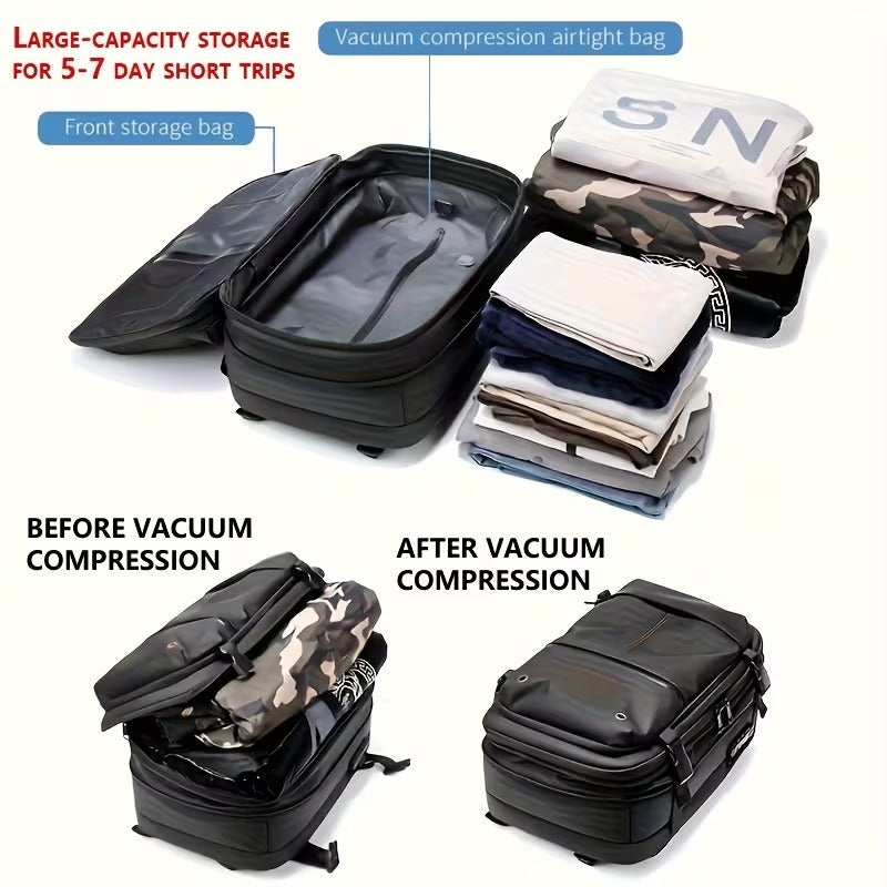 Compression Travel Laptop Backpack